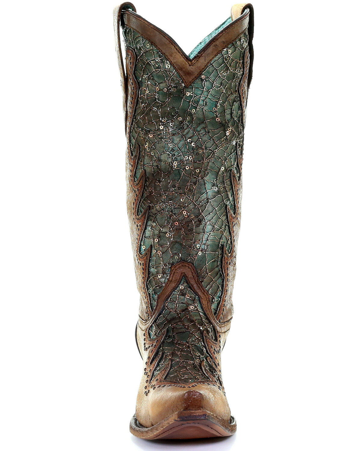 coral sky blue glitter boots
