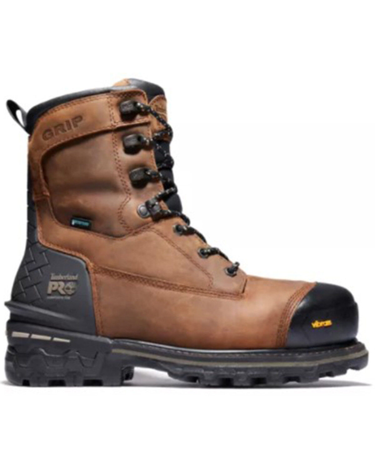 Image #2 - Timberland PRO Men's Boondock Waterproof Work Boots - Composite Toe, Distressed Brown, hi-res