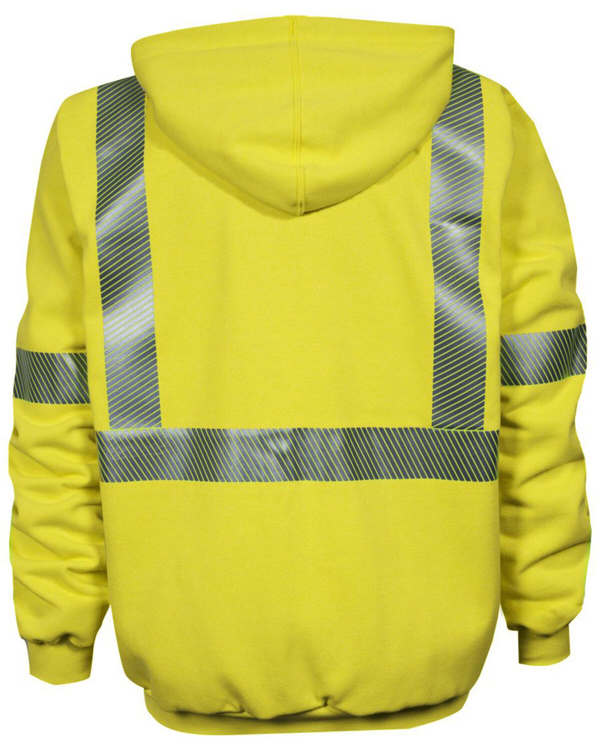 Image #2 - National Safety Apparel Men's FR Vizable Hi-Vis Zip Front Work Sweatshirt - Tall, , hi-res