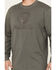 Image #3 - Hawx Men's Long Sleeve Graphic Work T-Shirt , Charcoal, hi-res