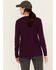 Image #4 - Carhartt Women's Logo Loose Fit Heavyweight Long Sleeve Graphic Work Tee, Purple, hi-res