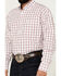 Image #3 - George Strait by Wrangler Men's Checkered Print Long Sleeve Button-Down Shirt, White, hi-res