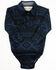 Image #1 - Cody James Infant Boys' Machine All-Over Print Long Sleeve Snap Western Onesie, Light Blue, hi-res