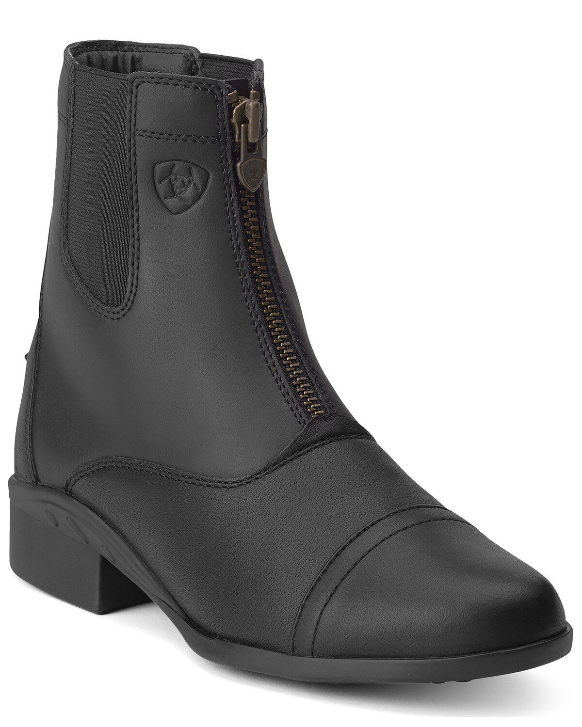 Image #1 - Ariat Women's Scout Paddock English Riding Zip Boots - Round Toe, Black, hi-res