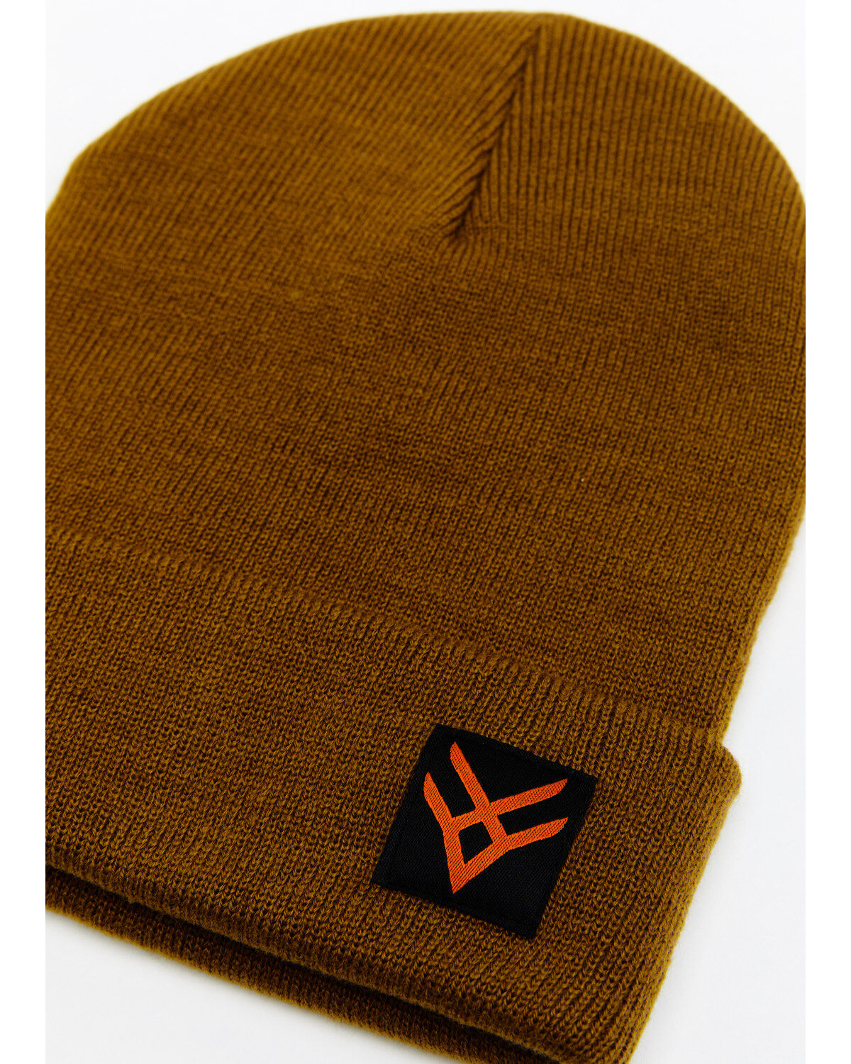 Image #2 - Hawx® Men's Logo Patch Beanie, Tan, hi-res