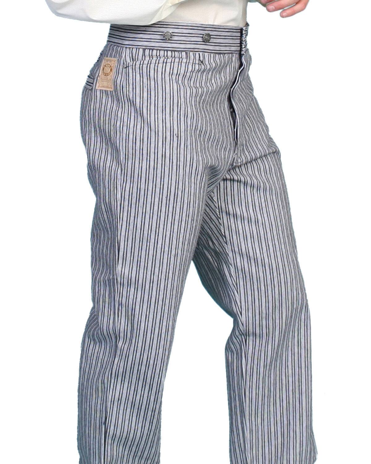 Image #3 - Scully Rail Striped Pants - Big & Tall, Black, hi-res