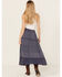 Image #3 - Gunit Women's Embroidered Midi Skirt, Navy, hi-res