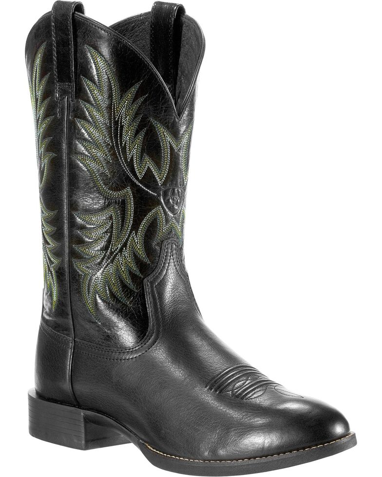 Ariat Men's Heritage Stockman Round Toe Western Boots | Boot Barn
