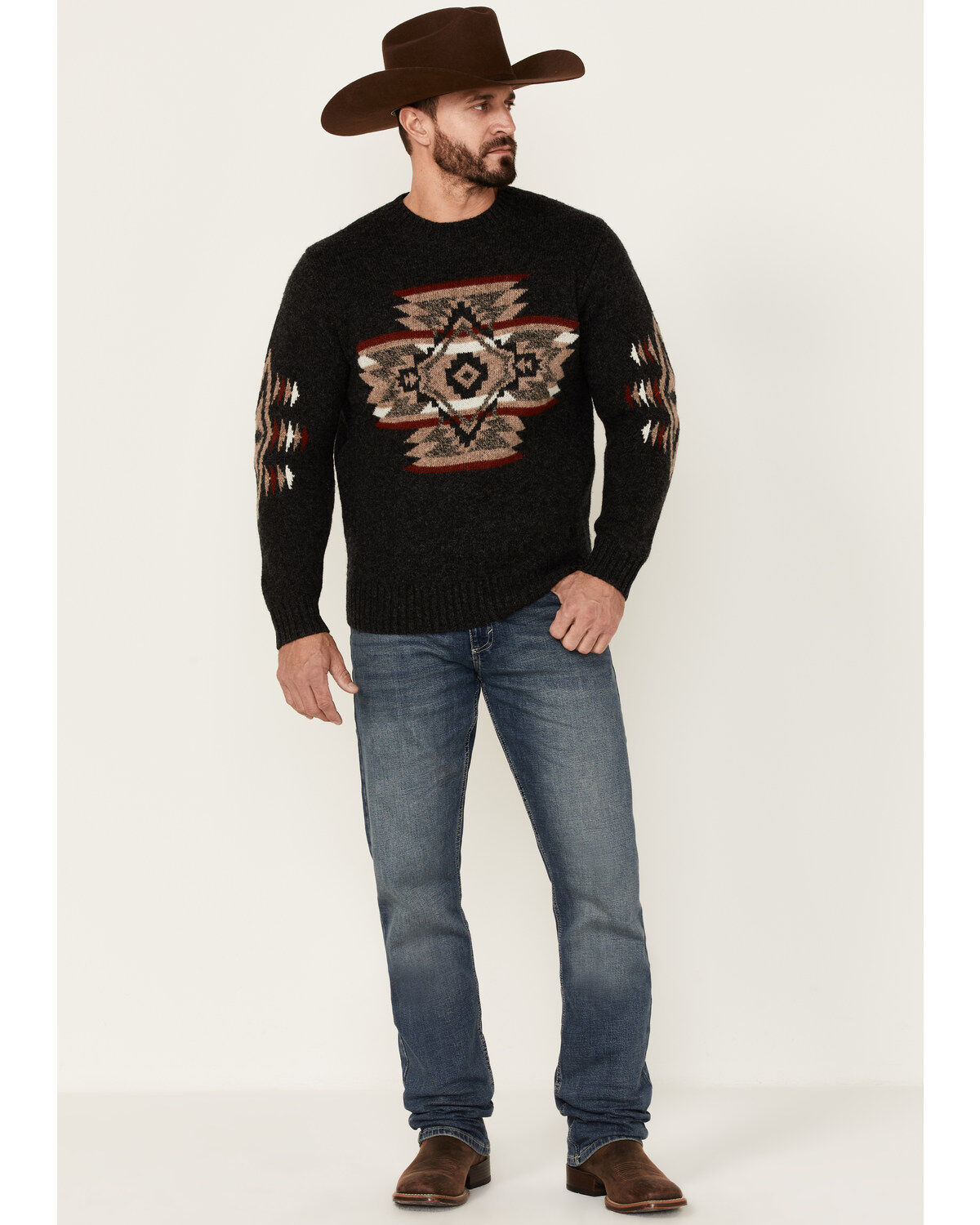 Pendleton Men's Shetland Wool Washable Crew Sweater - Heather