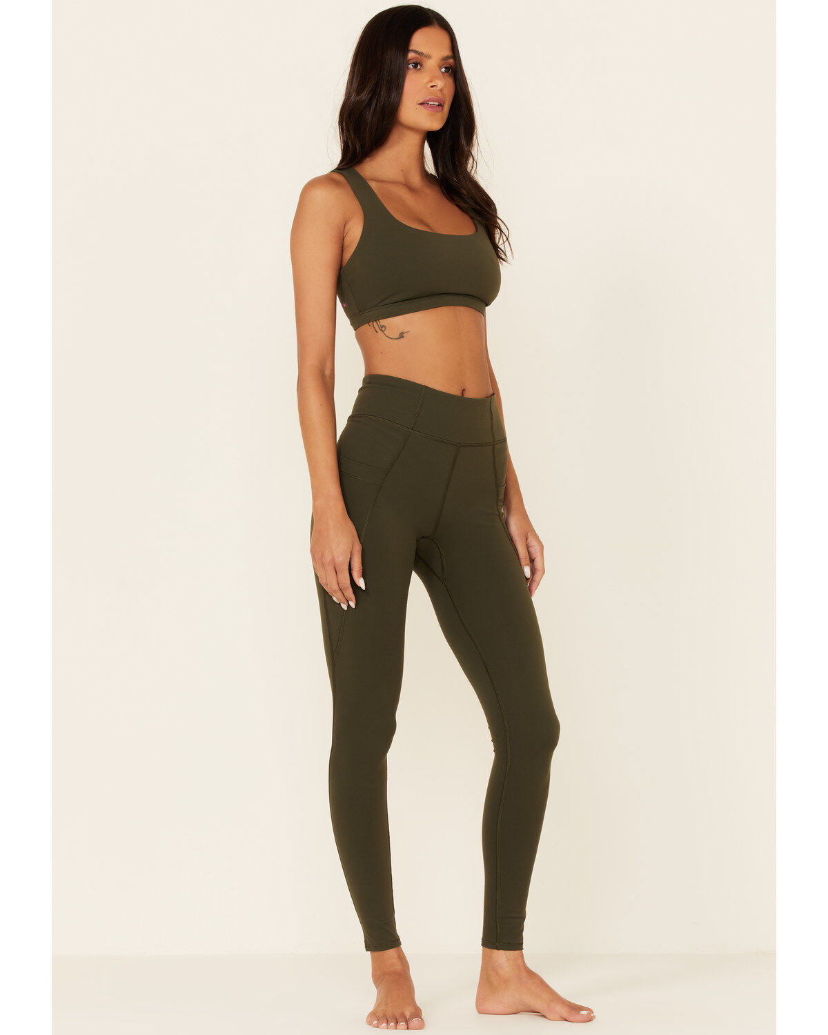 Image #2 - Idyllwind Women's High Rise Freedom Leggings, Dark Green, hi-res