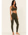 Image #2 - Idyllwind Women's High Rise Freedom Leggings, Dark Green, hi-res