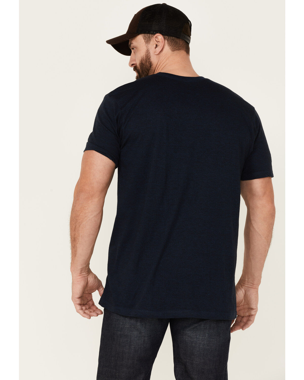 Image #4 - Moonshine Spirit Men's Sugar Skull Graphic Short Sleeve T-Shirt, Navy, hi-res