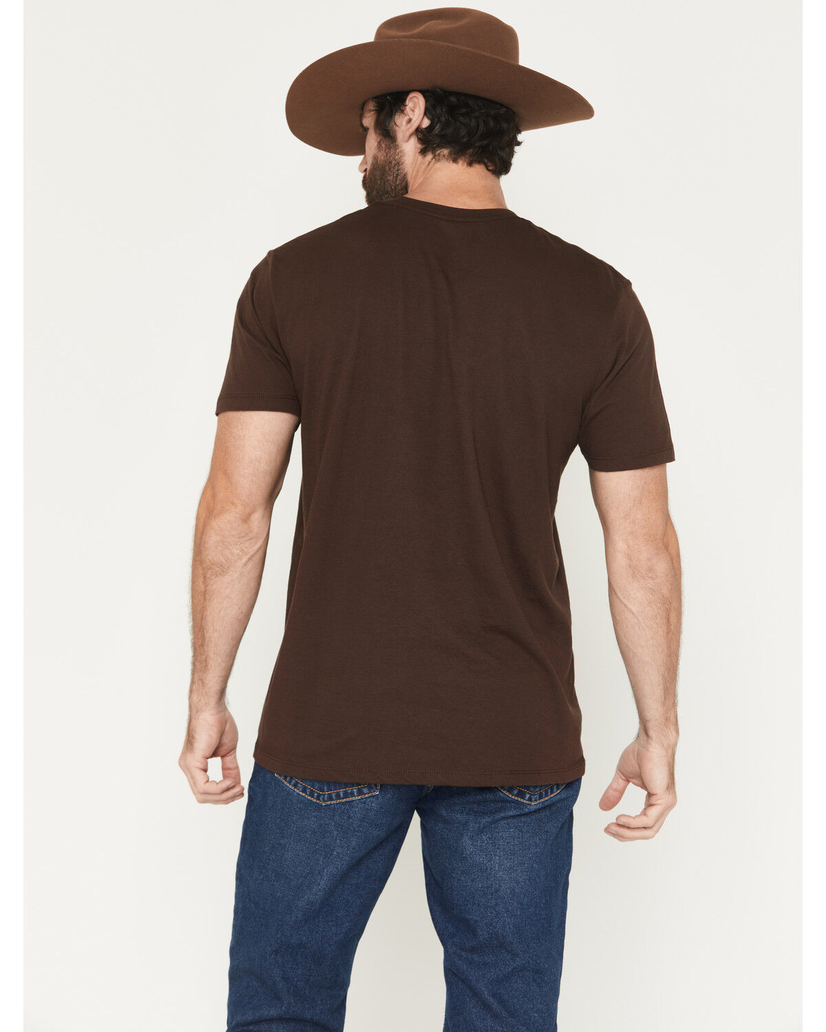 Image #4 - Cody James Men's USA Steerehead Short Sleeve Graphic T-Shirt, Dark Brown, hi-res