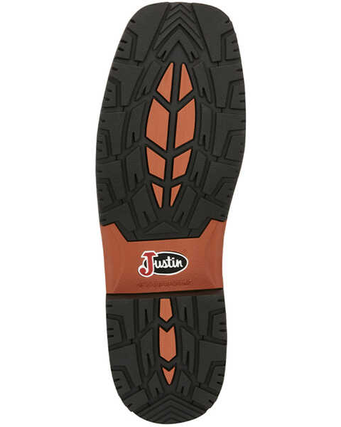 Image #7 - Justin Men's Dalhart Waterproof Western Work Boots - Soft Toe, Brown, hi-res
