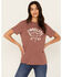 Image #1 - Wrangler Women's Longhorn Short Sleeve Graphic Tee, , hi-res