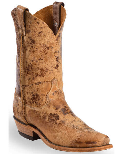 Image #1 - Justin Men's Distressed Cowboy Boots - Square Toe, , hi-res