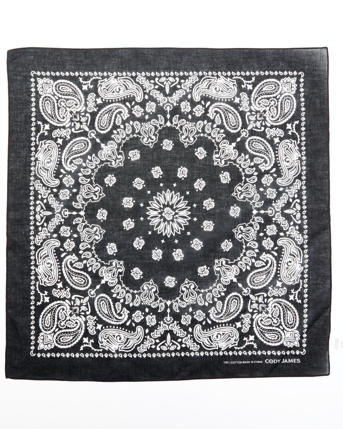 Image #2 - Cody James Men's Black Bandana, Black, hi-res