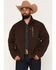 Image #1 - Ariat Men's Chest Logo Softshell Jacket - Big, Chocolate, hi-res