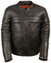 Image #1 - Milwaukee Leather Men's Sporty Scooter Crossover Jacket - 4X, Black, hi-res