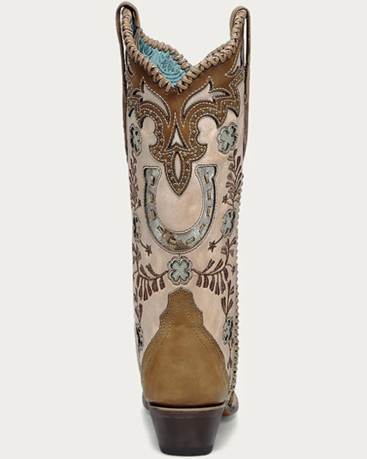 Corral Women's Honey Horseshoe Overlay Western Boots - Snip Toe