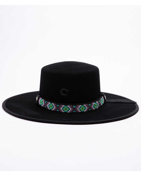 Charlie 1 Horse Women's Black Desert Daze Western Wool Hat , Black, hi-res