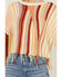 Image #3 - Rock & Roll Denim Women's Striped Print Sweater, Orange, hi-res