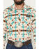 Image #3 - Rock & Roll Denim Men's Southwestern Striped Print Long Sleeve Snap Stretch Western Shirt, Natural, hi-res
