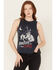 Image #1 - Rock & Roll Denim Women's Shoot for the Stars Sleeveless Tank, Navy, hi-res