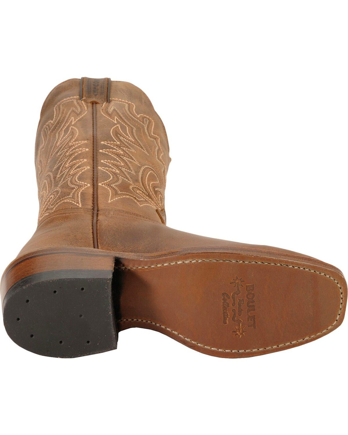 Image #5 - Boulet Women's Rancher Western Boots - Narrow Square Toe, Rustic Brn, hi-res