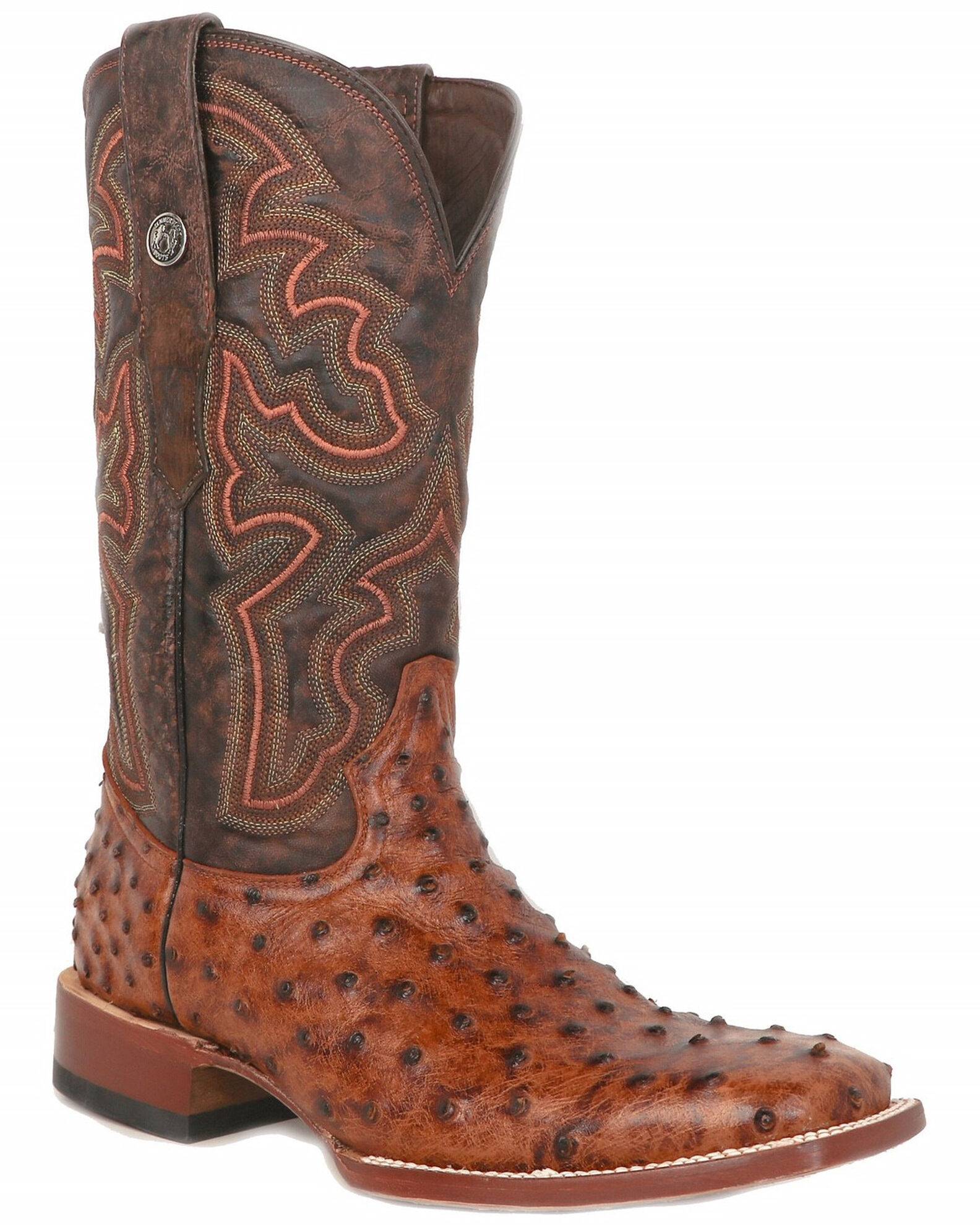 Mens ostrich deals boots