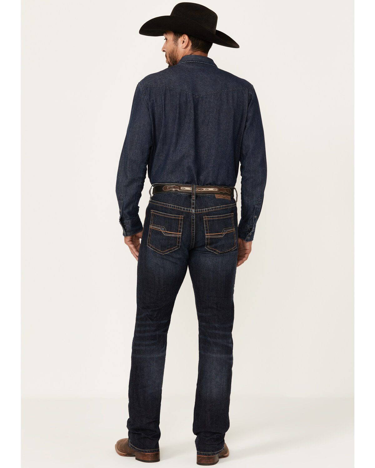 Image #3 - Cody James Men's Shadow Dark Wash Crinkled Slim Straight Stretch Denim Jeans, Dark Wash, hi-res