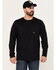 Image #3 - Ariat Men's Rebar Workman Chrome Moto Eagle Long Sleeve Graphic Work T-Shirt, Black, hi-res