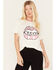 Image #1 - The NASH Collection Women's Nash Lips Graphic Tee, White, hi-res