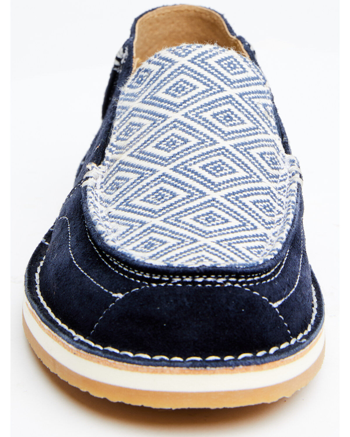 Image #4 - RANK 45® Women's Marini Southwestern Print Slip-On Casual Shoe - Moc Toe, Navy, hi-res