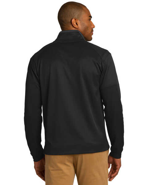 Image #2 - Port Authority Men's Black & Iron Gray Virtual Texture 1/4 Zip Work Pullover - Big , Multi, hi-res