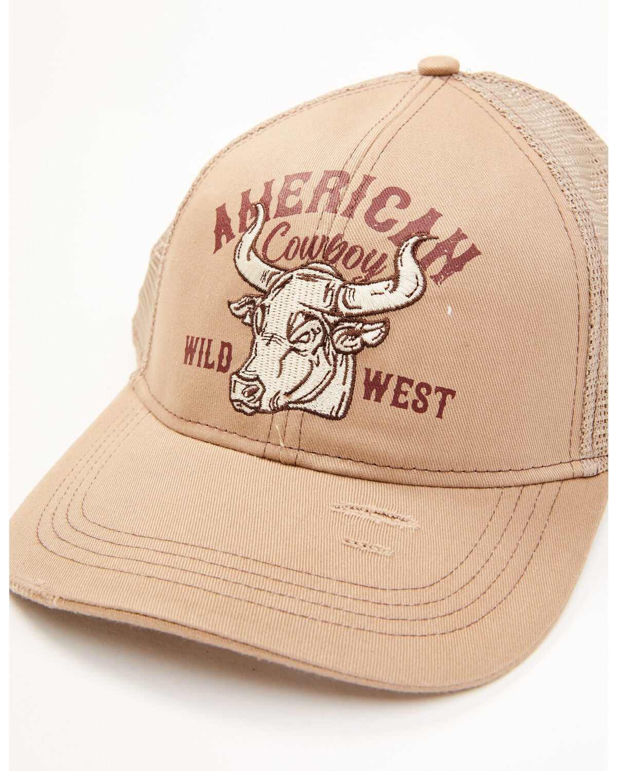 Image #2 - Cody James Men's American Cowboy Mesh Back Ball Cap , Tan, hi-res