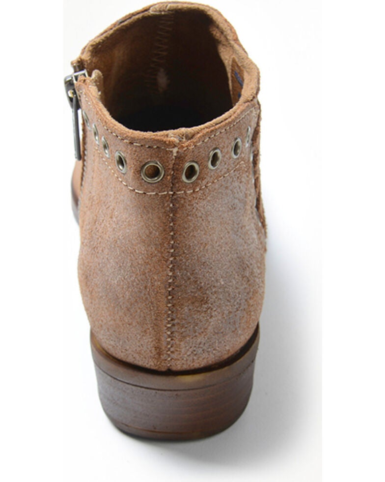 side lace booties