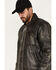 Image #2 - Cripple Creek Men's Zip-Front Concealed Carry Jacket, Black, hi-res
