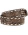 Image #2 - Ariat Men's Tooled Floral Laced Western Belt, Brown, hi-res