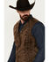 Image #2 - Cody James Men's Southwestern Print Jacquard Vest, Brown, hi-res