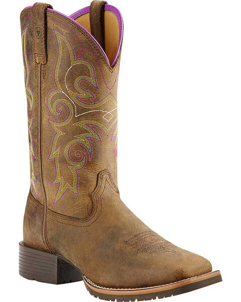 Ariat Women's Hybrid Rancher Western Boots, Brown, hi-res