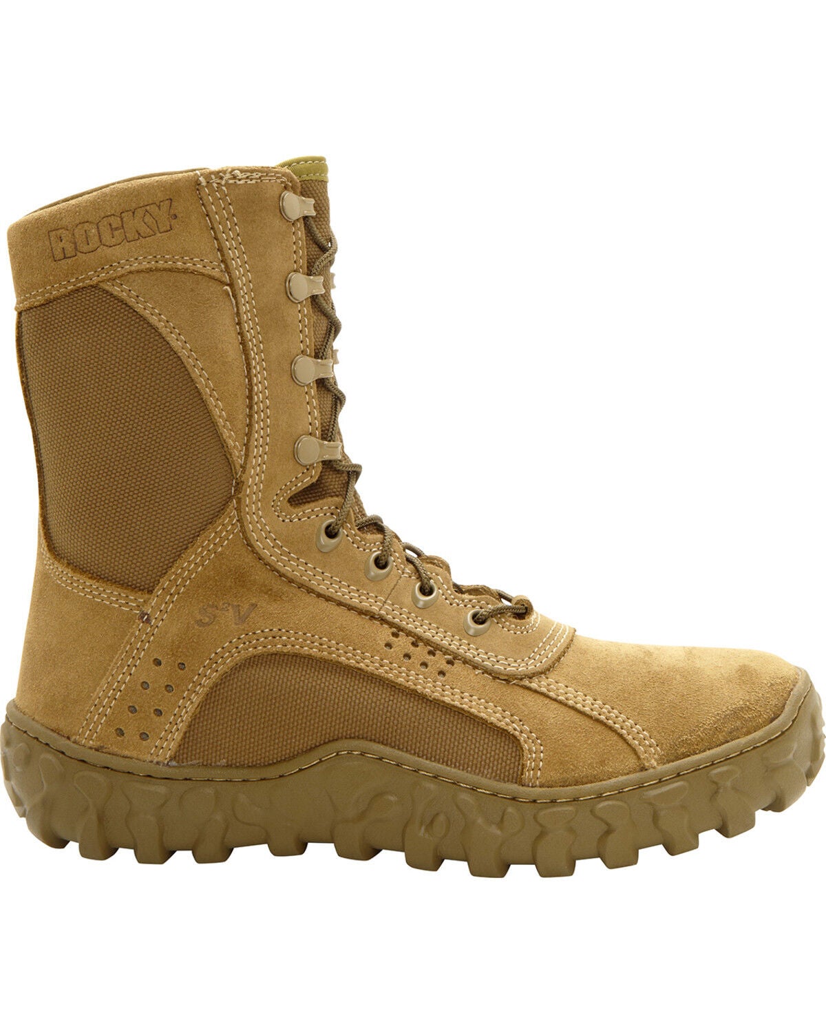 Image #2 - Rocky S2V Tactical Military Boots - Steel Toe, Brown, hi-res