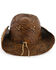 Image #3 - Shyanne® Women's Embellished Brim Straw Hat, Brown, hi-res
