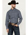 Image #1 - Ariat Men's Emile Geo Print Long Sleeve Button-Down Western Shirt, Black, hi-res