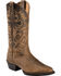 Ariat Men's Heritage Western Performance Boots - Medium Toe, Distressed, hi-res