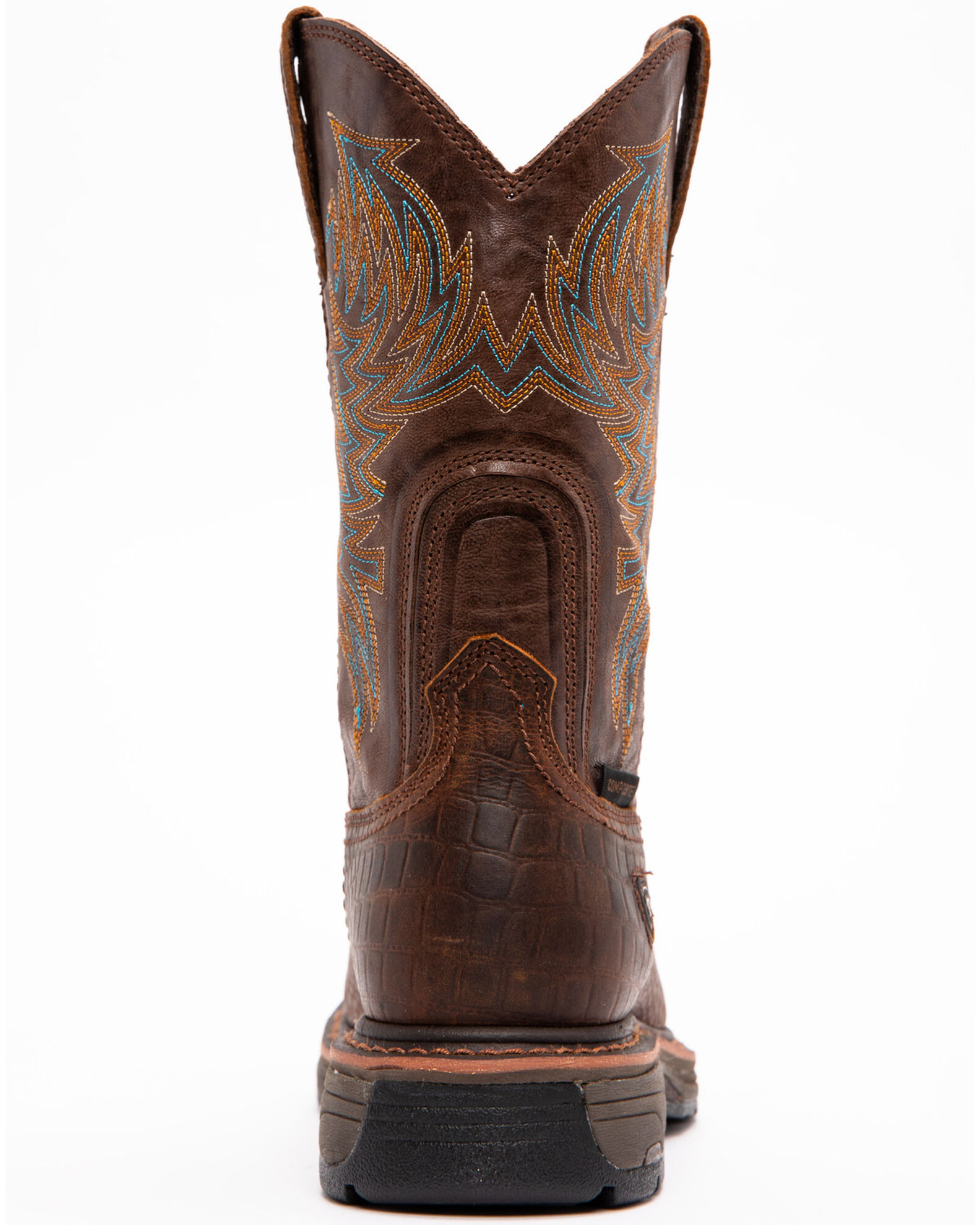 Ariat Brown Croc Print Workhog Waterproof Work Boots Composite Toe Boot Barn