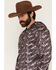 Image #2 - Rock & Roll Denim Men's Camo Print Long Sleeve Hooded Performance Shirt, Taupe, hi-res