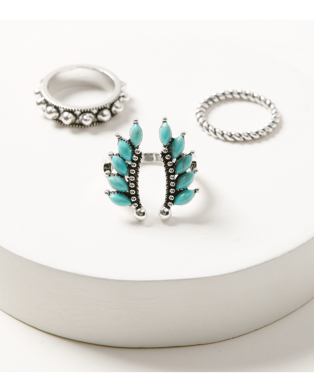 Image #1 - Shyanne Women's Ring Set - 3 Piece, Silver, hi-res