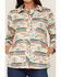 Rank45 Women's Quilted Multicolored Southwestern Shacket, Ivory, hi-res