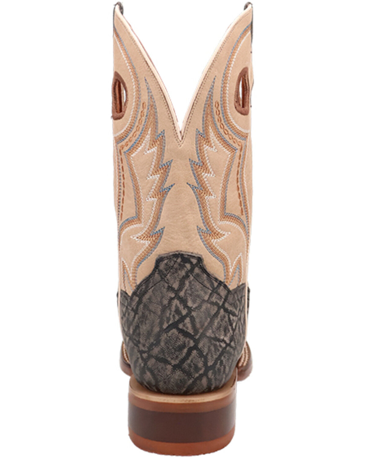 Image #5 - Dan Post Men's Elephant Print Western Boots - Broad Square Toe, Black, hi-res